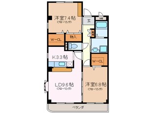 グランソレイユ水広の物件間取画像